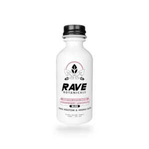 Rave Botanicals Kratom Kava Blend Bliss Shot Strawberry Lemonade 60ml