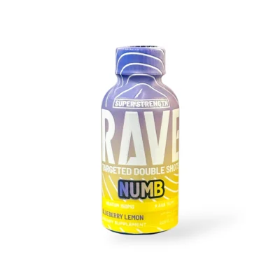 Rave Kratom Numb Blueberry Lemonade 150mg Kava + Kratom Extract Shot 2oz